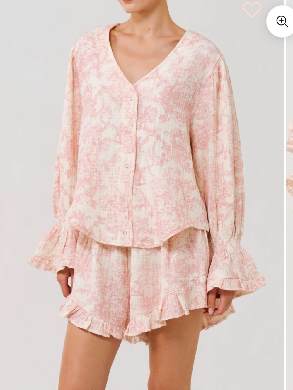 Nothing Fits But Luxe Ruffled Muslin Top ONLY Womens